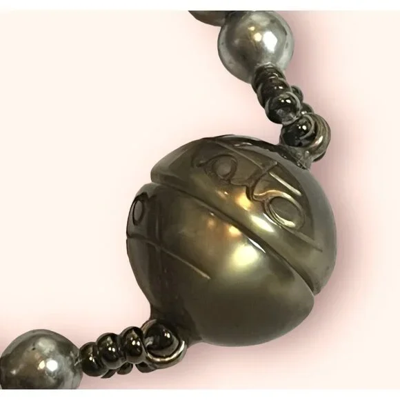 Tataborello Designer Tata MADE IN ITALY Crystal Rhinestone Faux Pearl Bracelet - Picture 7 of 9